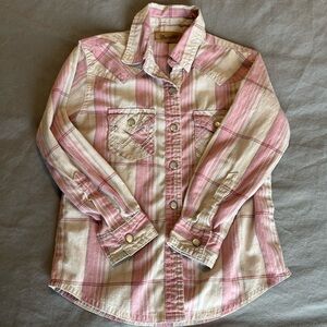 Girls Wrangler pearl snap shirt